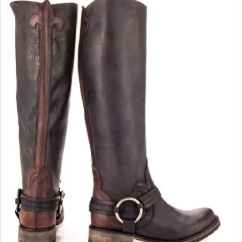 Steve Madden Judgement Fleur De Lis Knee High Boots 5M